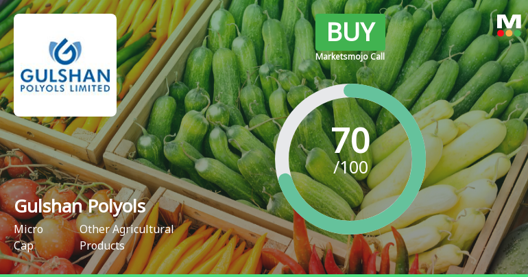 Gulshan Polyols Ltd Upgraded to Buy on Attractive Valuation and Strong Financials