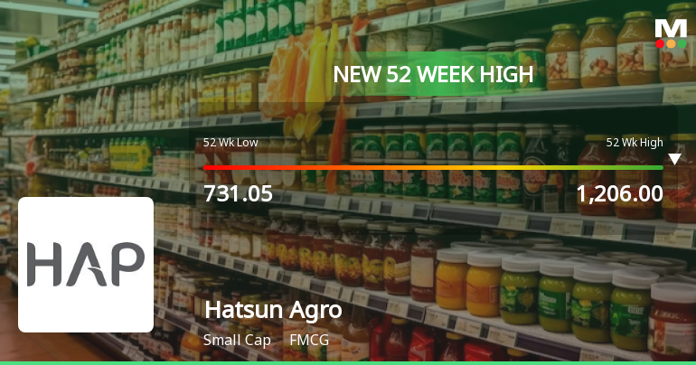 Broad-Based Technical Strength Lifts Hatsun Agro Product Ltd to 52-Week High of Rs 1206