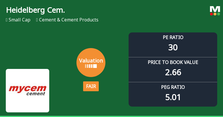 HeidelbergCement India Ltd Valuation Shifts Signal Changing Market Sentiment
