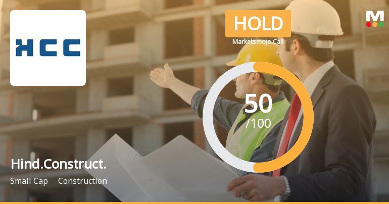 Hindustan Construction Company Ltd Upgraded to Hold on Technical and Valuation Improvements