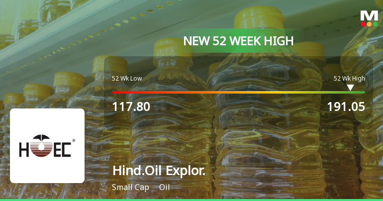 Broad-Based Technical Strength Lifts Hindustan Oil Exploration Company Ltd to 52-Week High of Rs 191.05