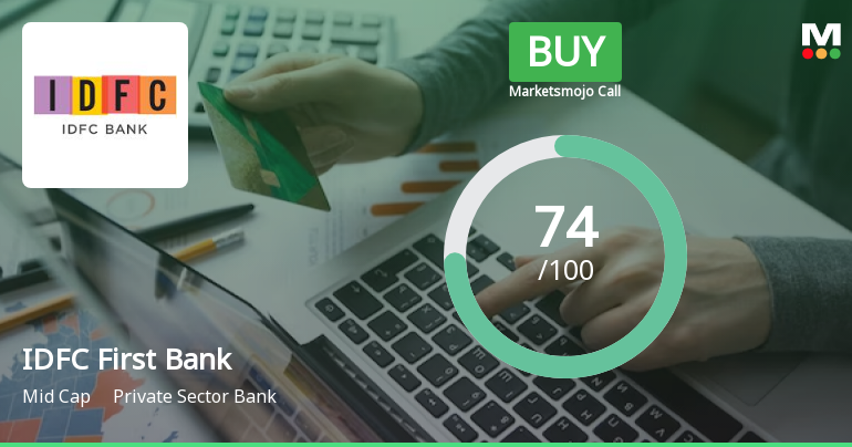 IDFC First Bank Ltd. is Rated Buy by MarketsMOJO