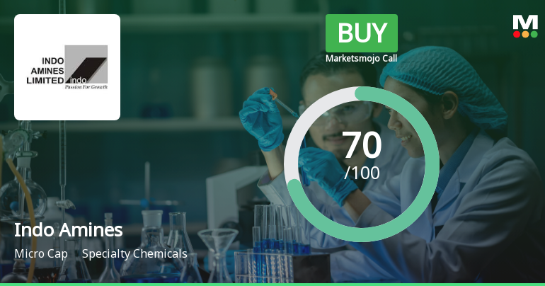 Indo Amines Ltd Upgraded to Buy on Strong Financial and Technical Signals