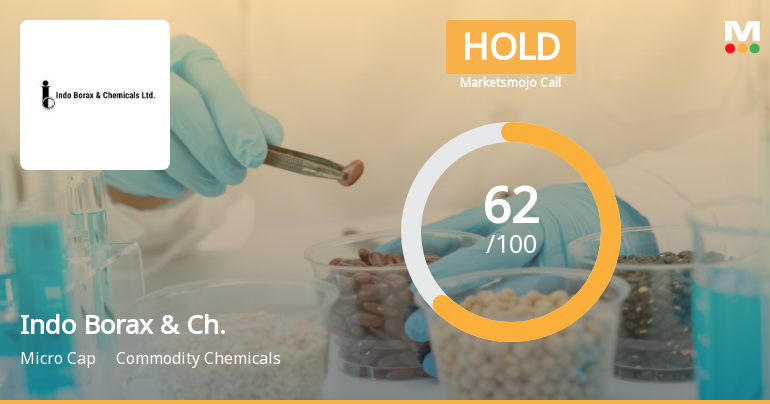 Indo Borax & Chemicals Ltd Downgraded to Hold Amid Mixed Technical and Valuation Signals