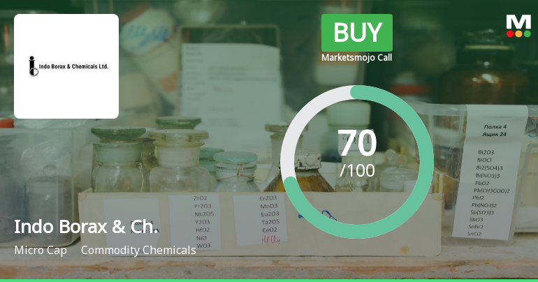 Indo Borax & Chemicals Ltd Upgraded to Buy on Strong Technical and Financial Performance