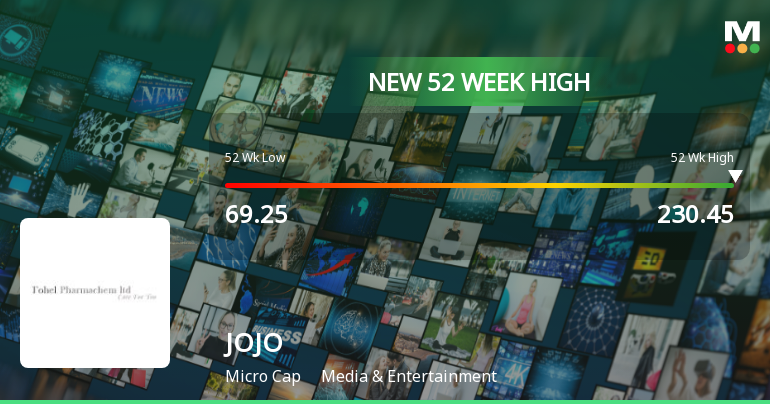 Broad-Based Technical Strength Lifts JOJO Ltd to 52-Week High of Rs 230.45