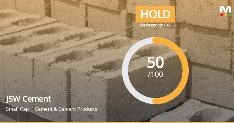 JSW Cement Ltd Upgraded to Hold by MarketsMOJO on Improved Valuation and Financial Trends