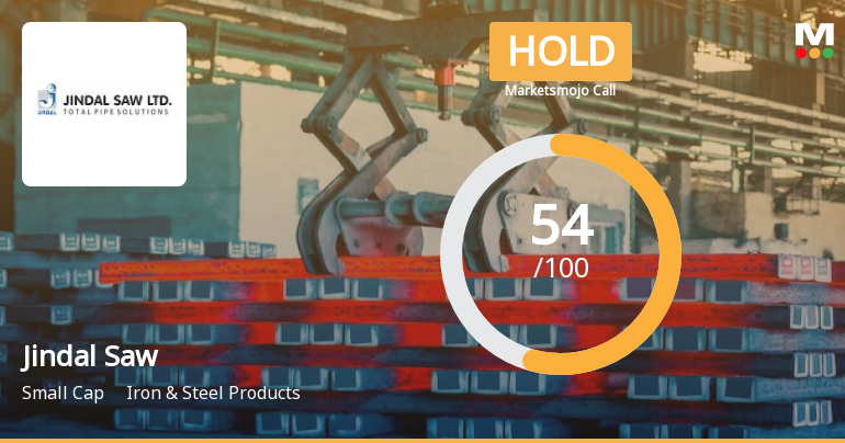 Jindal Saw Ltd is Rated Hold by MarketsMOJO