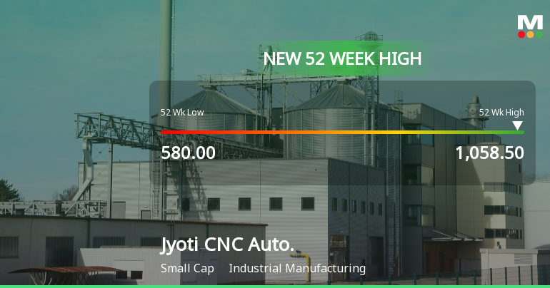 Broad-Based Technical Strength Lifts Jyoti CNC Automation Ltd to 52-Week High of Rs 1058.5