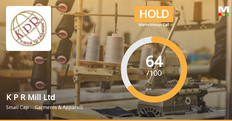 K P R Mill Ltd is Rated Hold by MarketsMOJO