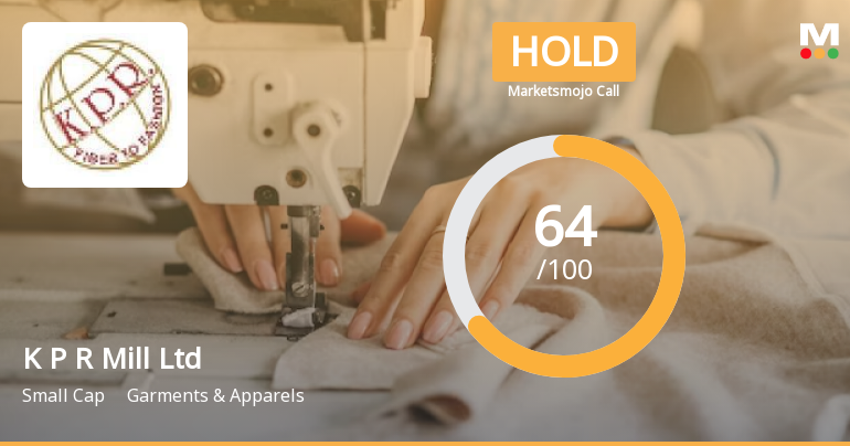 K P R Mill Ltd is Rated Hold by MarketsMOJO