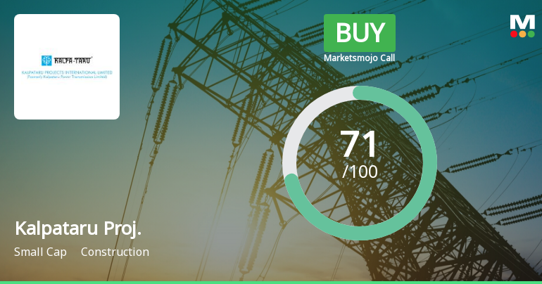 Kalpataru Projects International Ltd is Rated Buy