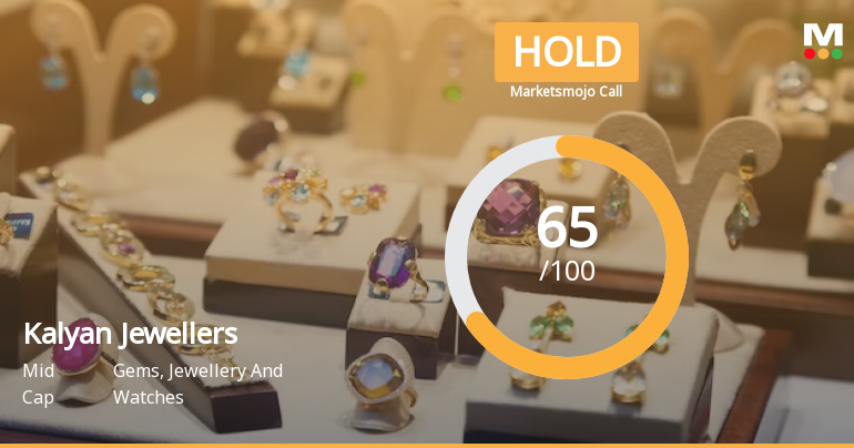 Kalyan Jewellers India Ltd is Rated Hold by MarketsMOJO