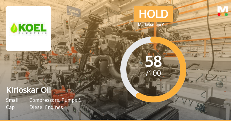 Kirloskar Oil Engines Ltd is Rated Hold