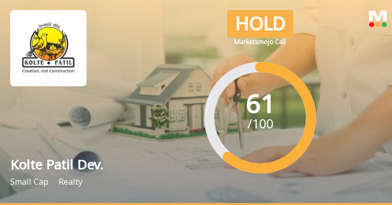 Kolte Patil Developers Ltd is Rated Hold by MarketsMOJO