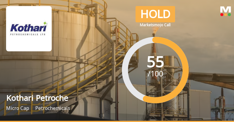 Kothari Petrochemicals Ltd is Rated Hold by MarketsMOJO