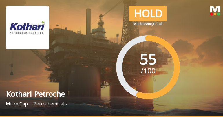 Kothari Petrochemicals Ltd is Rated Hold by MarketsMOJO