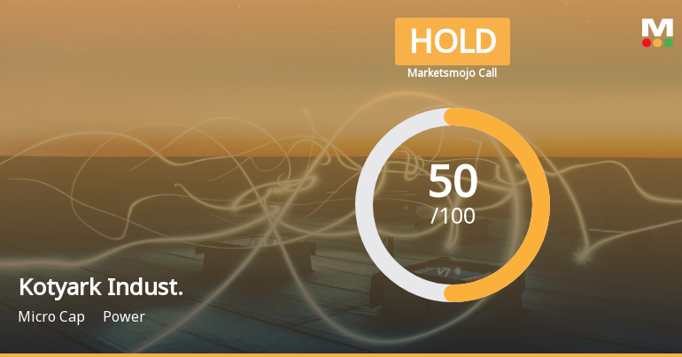 Kotyark Industries Ltd is Rated Hold by MarketsMOJO