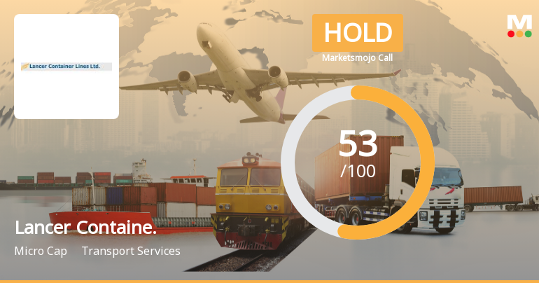 Lancer Containers Lines Ltd Upgraded to Hold on Technical and Financial Improvements