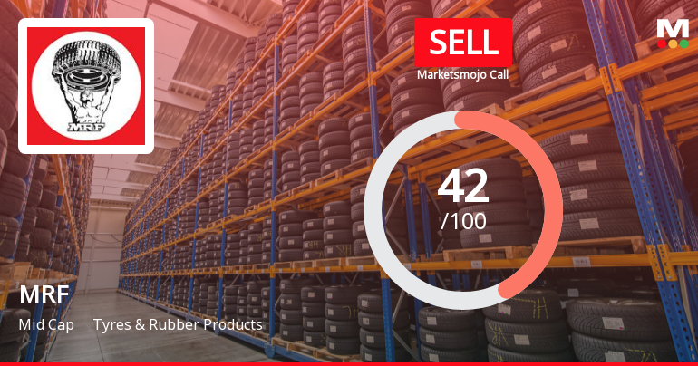 MRF Ltd. is Rated Sell by MarketsMOJO