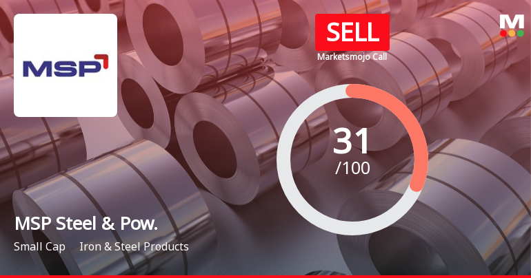 MSP Steel & Power Ltd Upgraded to Sell on Technical Improvement and Valuation Factors