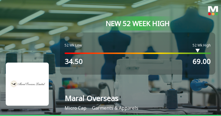 Broad-Based Technical Strength Lifts Maral Overseas Ltd to 52-Week High of Rs 69