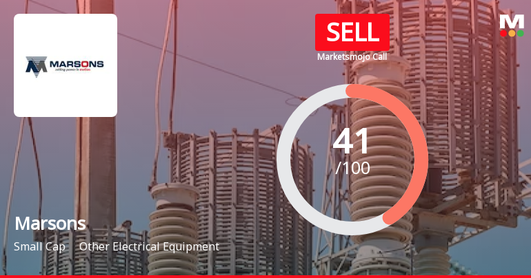 Marsons Ltd is Rated Sell