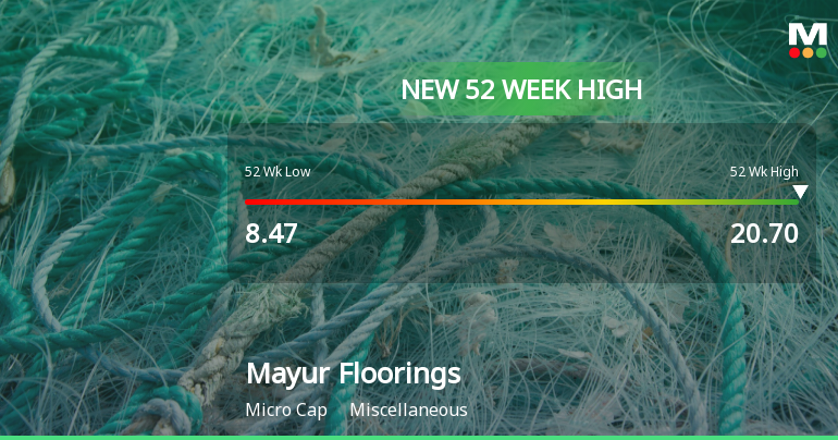 Broad-Based Technical Strength Lifts Mayur Floorings Ltd to 52-Week High of Rs 20.7