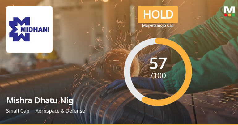 Mishra Dhatu Nigam Ltd is Rated Hold by MarketsMOJO