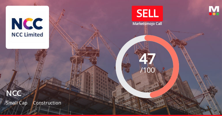 NCC Ltd Downgraded to Sell by MarketsMOJO Amid Technical and Financial Concerns