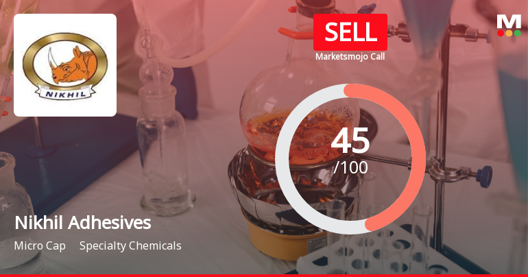Nikhil Adhesives Ltd Downgraded to Sell Amid Valuation and Growth Concerns