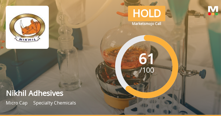 Nikhil Adhesives Ltd Upgraded to Hold on Improved Technicals and Financial Metrics