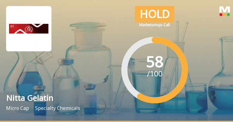 Nitta Gelatin India Ltd is Rated Hold by MarketsMOJO
