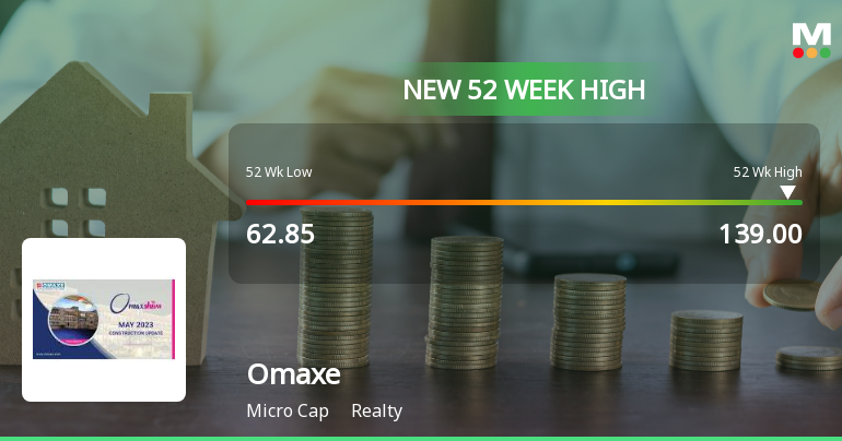 Broad-Based Technical Strength Lifts Omaxe Ltd to 52-Week High of Rs 139