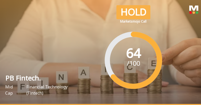 PB Fintech Ltd is Rated Hold by MarketsMOJO