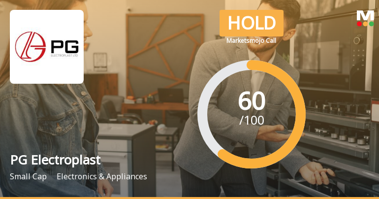 PG Electroplast Ltd is Rated Hold by MarketsMOJO