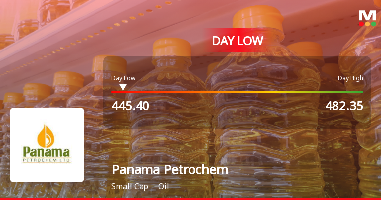 Panama Petrochem Ltd Hits Intraday Low Amid Price Pressure on 15 Sep 2026