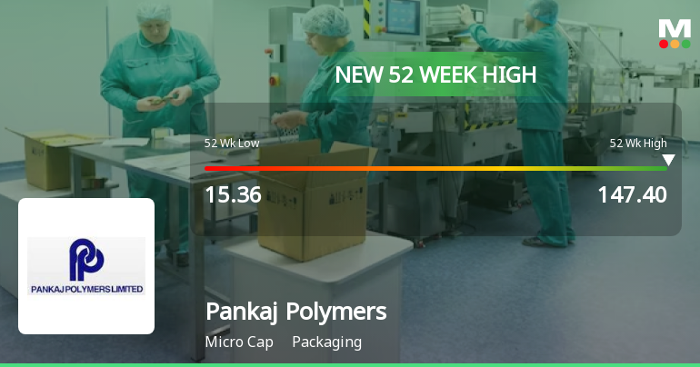 Broad-Based Technical Strength Lifts Pankaj Polymers Ltd to 52-Week High of Rs 147.4