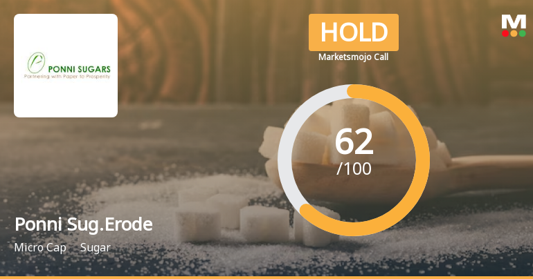 Ponni Sugars (Erode) Ltd is Rated Hold by MarketsMOJO