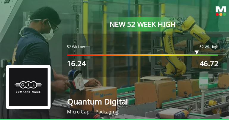 Broad-Based Technical Strength Lifts Quantum Digital Vision India Ltd to 52-Week High of Rs 46.72