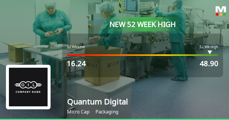 Broad-Based Technical Strength Lifts Quantum Digital Vision India Ltd to 52-Week High of Rs 48.9