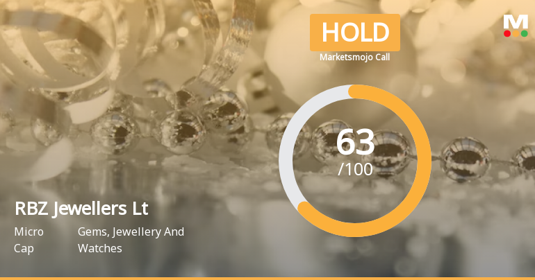 RBZ Jewellers Ltd is Rated Hold by MarketsMOJO