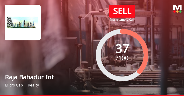 Raja Bahadur International Ltd is Rated Sell
