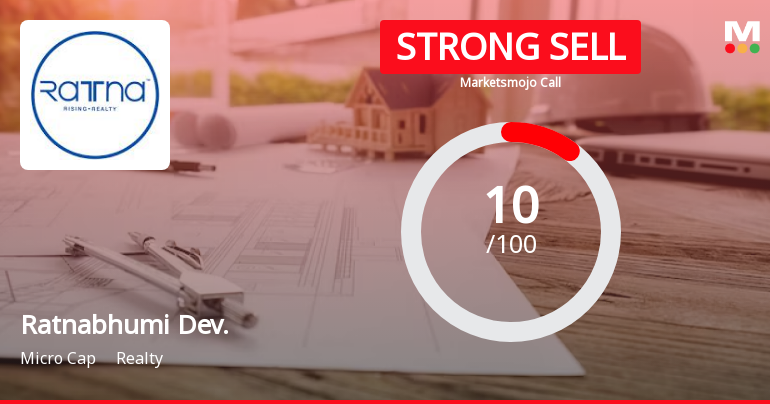 Ratnabhumi Developers Ltd is Rated Strong Sell