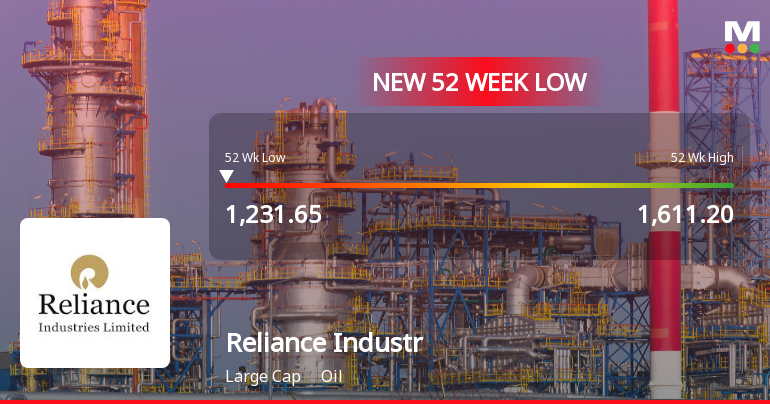 Markets Rally, But Reliance Industries Ltd Sinks to 52-Week Low in Stock-Specific Sell-Off