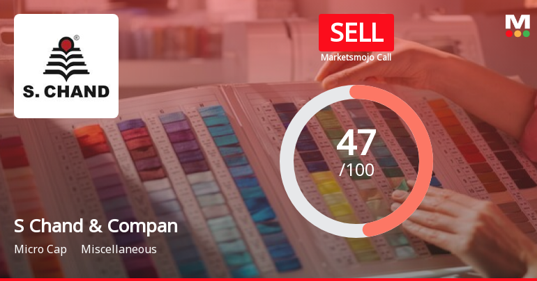 S Chand & Company Ltd is Rated Sell