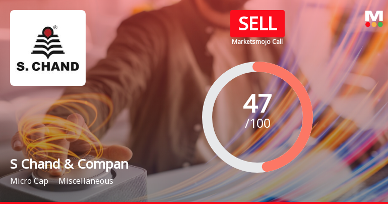 S Chand & Company Ltd is Rated Sell