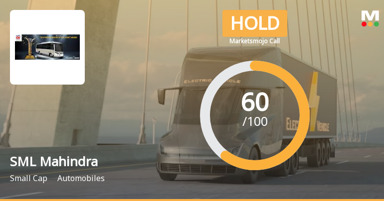 SML Mahindra Ltd is Rated Hold by MarketsMOJO