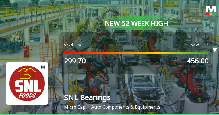 Broad-Based Technical Strength Lifts SNL Bearings Ltd. to 52-Week High of Rs 464