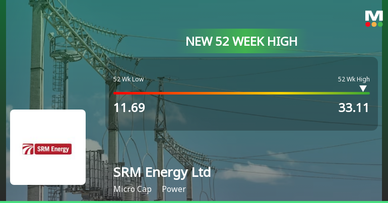 Broad-Based Technical Strength Lifts SRM Energy Ltd to 52-Week High of Rs 33.11